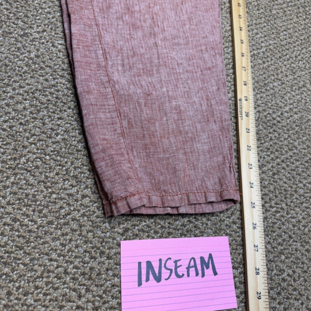 Hei Hei Antropologie Linen Pull-On Relaxed Pleated Elastic Waist Pants  Small - Picture 8 of 11